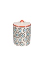 Ethno Storage Tin with Elegant Stoneware Design