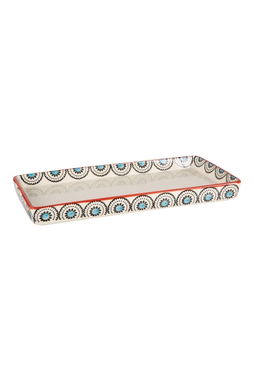 Eco-Friendly Stoneware Tray ETHNO for Bathroom