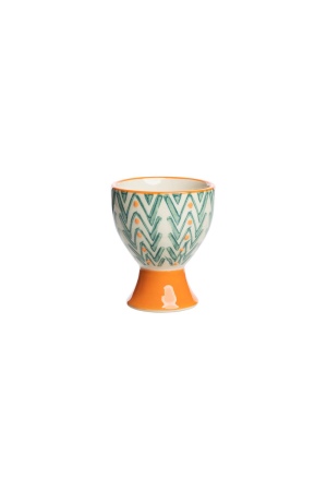 Tazza per Uova MIX'N'MATCH in Terracotta Decorata