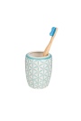 Retro Stoneware Toothbrush Holder for Elegant Bathrooms