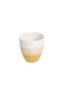 Striped Stoneware Mug 200 ml Yellow - Joyful Design