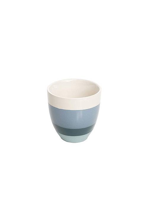 Blue Stripes Stoneware Mug 200 ml - stilig og slitesterkt