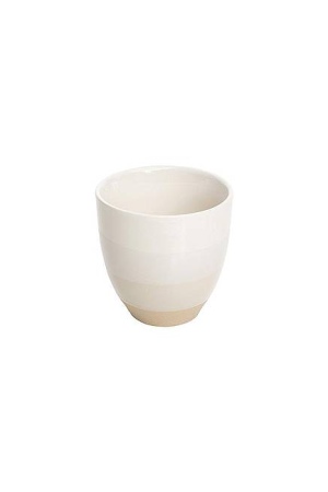 Stoneware Mug STRIPES 200ml Cream - Satin Glaze