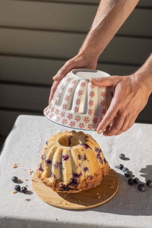 Forma de Bolo Bundt TRADICIONAL em Grés Ecológica