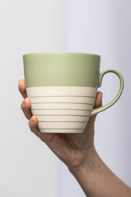 Tasse ÉLÉGANTE 500 ml en grès écoresponsable