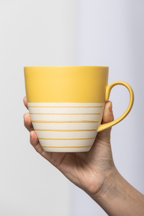 Modern Stoneware Cup 500ml - Timeless Design