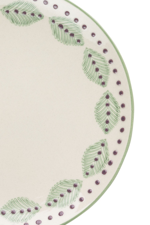 Stoneware Dessert Plate MIX'N'MATCH with Hand Prints