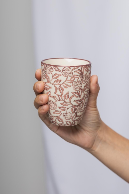 Tazza RUSTICA 150 ml in ceramica decorata a mano