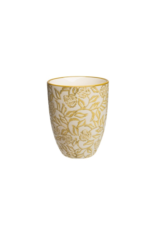 Caneca de Grés RUSTIC 150 ml Design Floral