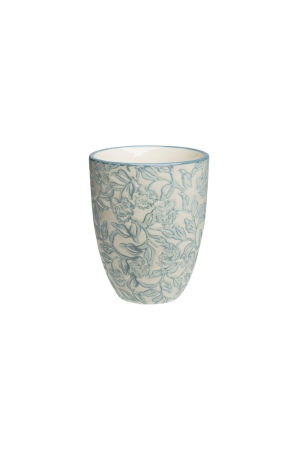 Taza RÚSTICA 150 ml de gres estampada floral