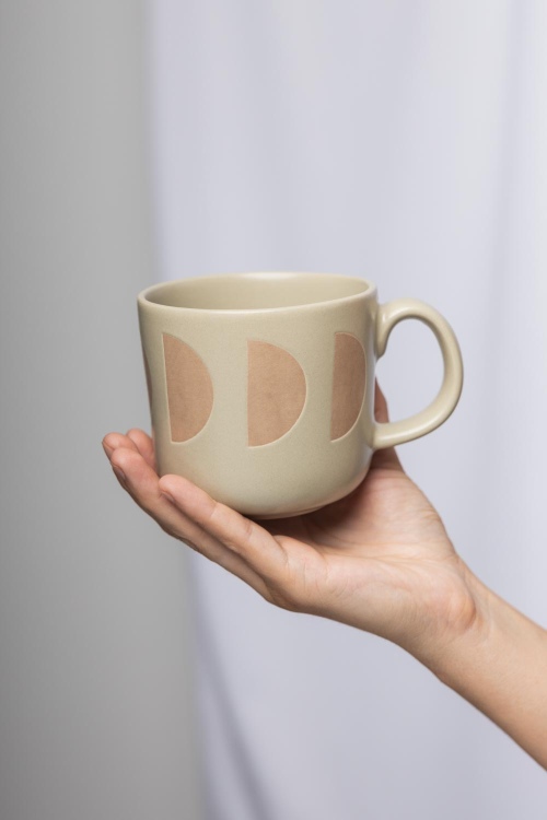 Tasse en grès ART DECO 400 ml élégante et durable