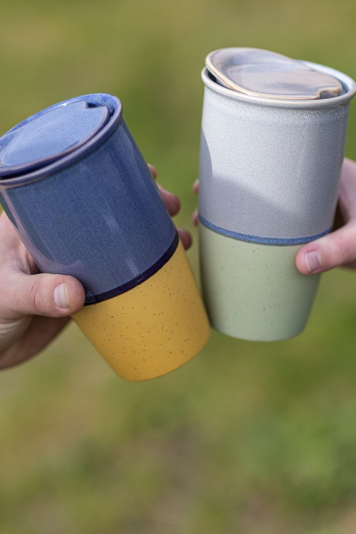 Stoneware Travel Mug 350ml - Durable and Stylish