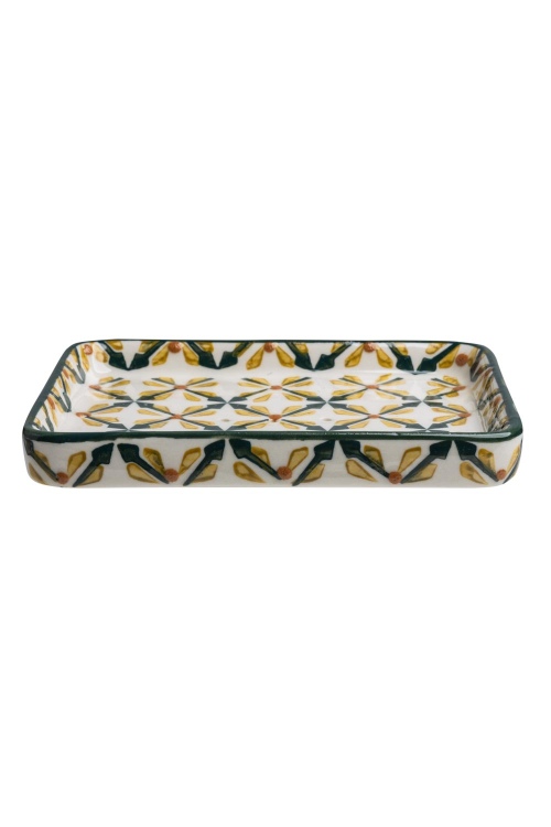 Ceramic Art Deco Soap Dish for Modern Interiors