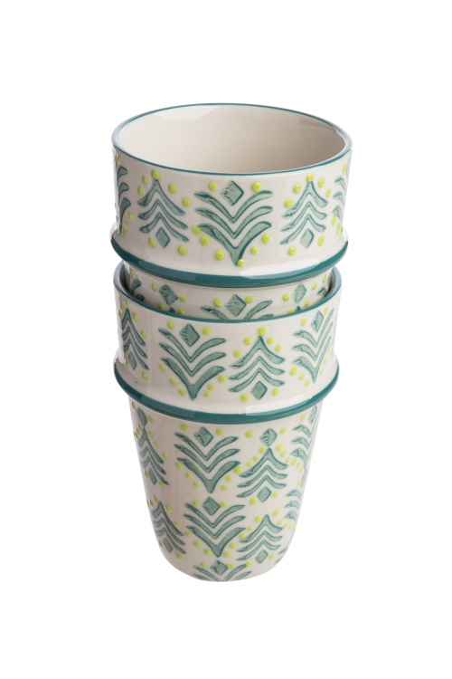 Eco-Friendly Oriental Stoneware Mug with Elegant Design