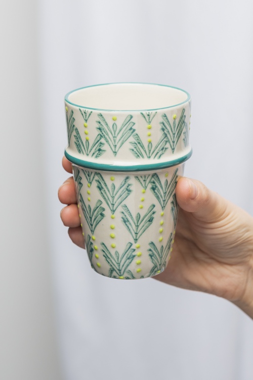 Mug en grès ORIENTAL, charme artisanal unique