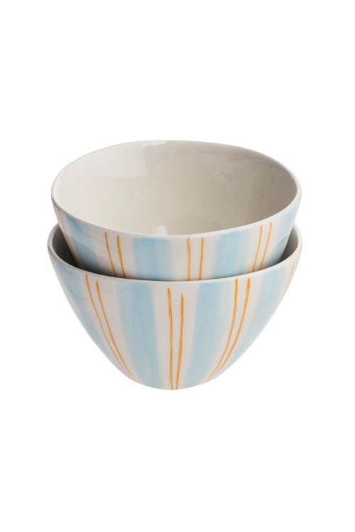 Eco-Friendly Blue Aquarell Bowl for Stylish Dining