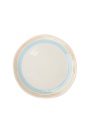 Blue Aquarell Stoneware Plate for Elegant Dining