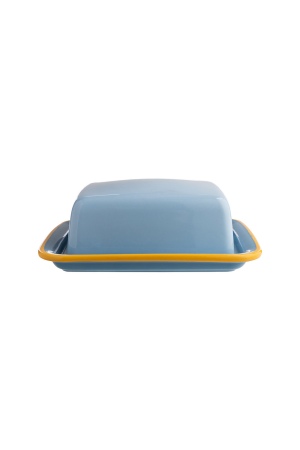 Blue Candy Stoneware Butter Dish for the Kitchen