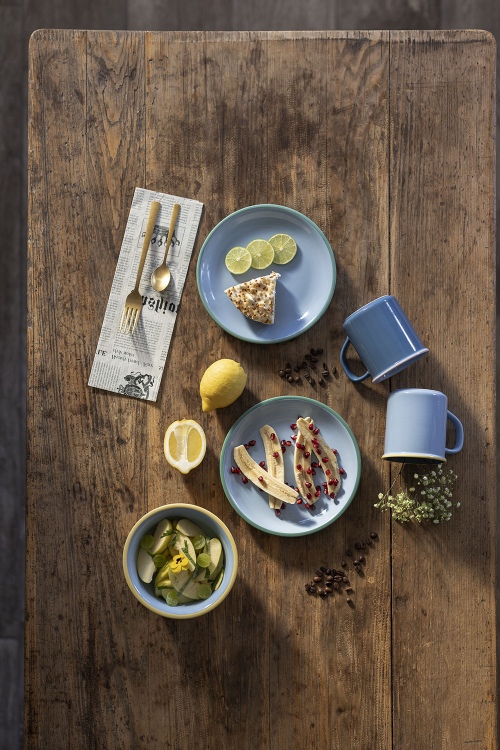 Blue Candy Stoneware Cup for Coffee Rituals