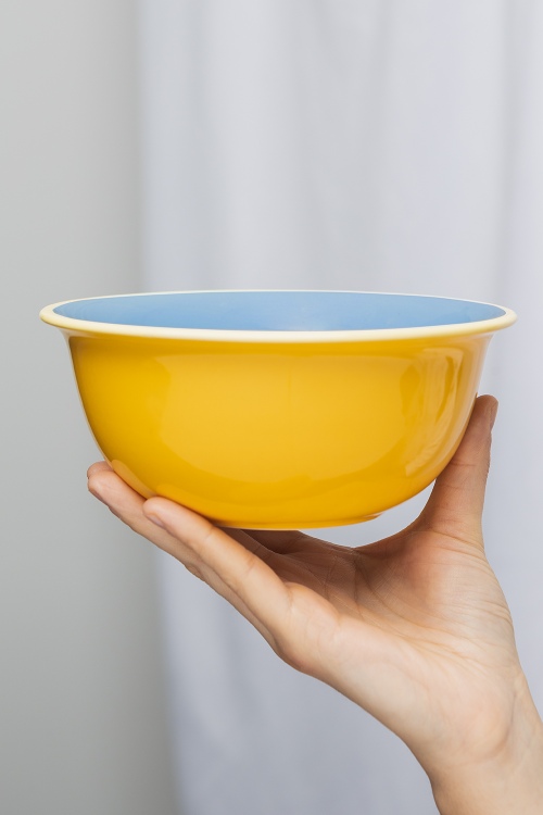 Stoneware Bowl YELLOW CANDY for Stylish Serving