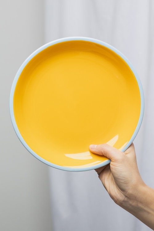 Vibrant Orange Candy Plate - Eco-Friendly Stoneware