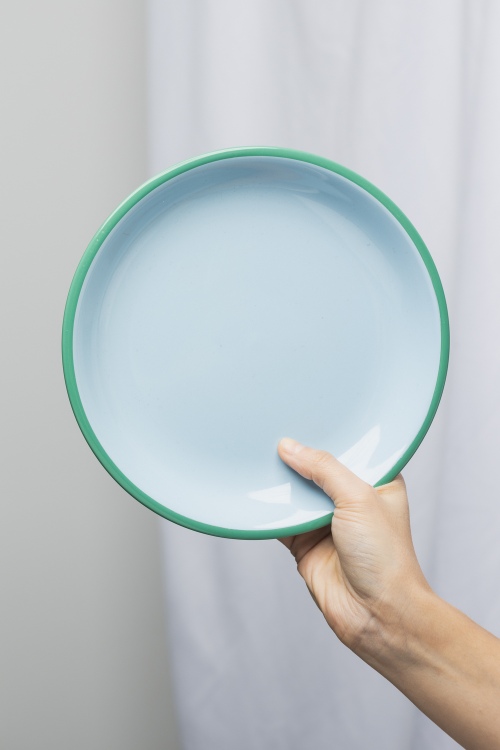 Eco-Friendly Blue Candy Plate for Vibrant Table Settings