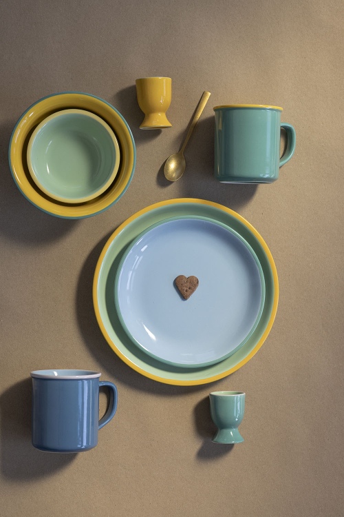 Eco-Friendly Blue Candy Plate for Vibrant Table Settings