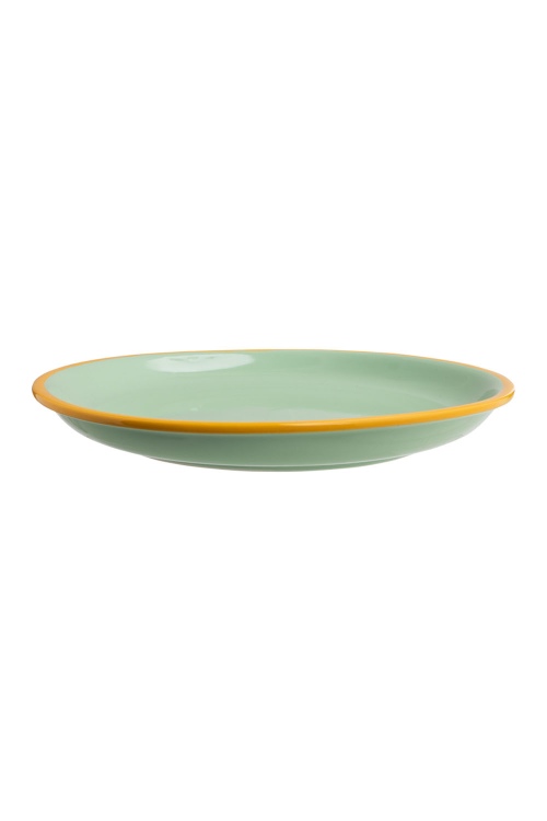 Stoneware Plate GREEN CANDY for Eco-Friendly Dining