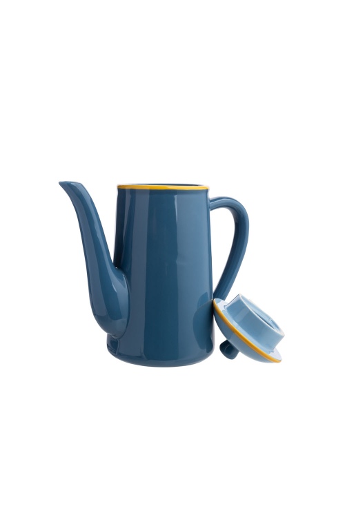 Eco-Friendly Stoneware Teapot BLUE CANDY