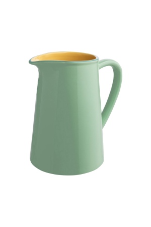 Stoneware Pitcher GREEN CANDY for Eco-Friendly Decor