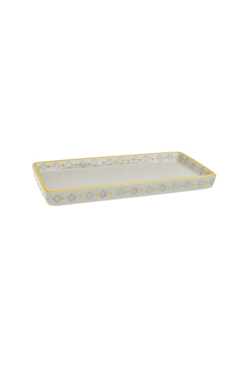 Stoneware Tray TRADITIONAL for Bathroom Decor