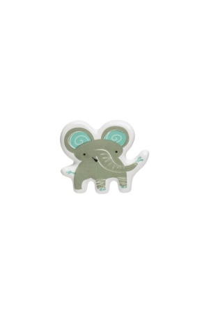 Bouton ÉLÉPHANT en céramique pour chambre d'enfant