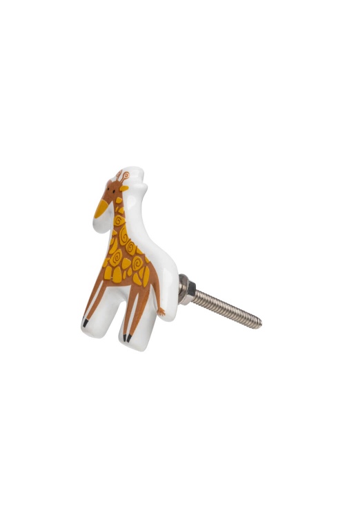 Keramisk GIRAFFE-knott til innredning av barnerom