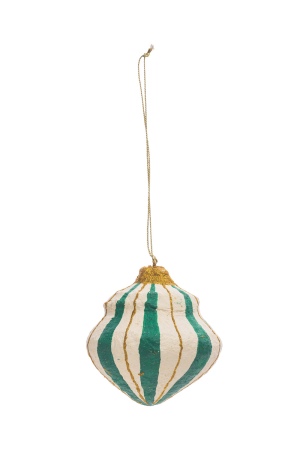 Striped Bump Paper Pendant for Sustainable Decor