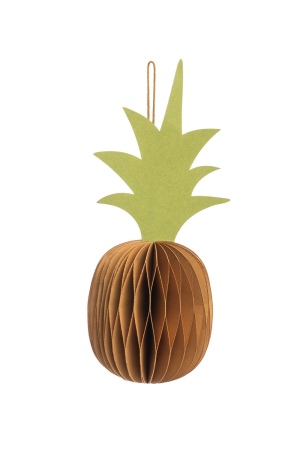 Pandantiv ANANAS din hârtie sustenabilă pentru decor tropical