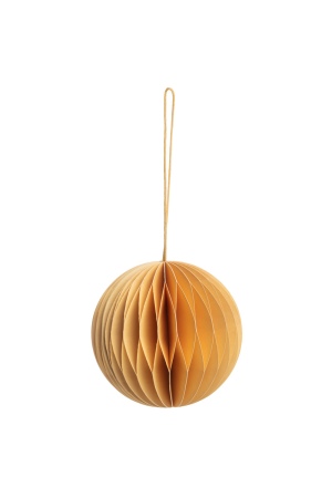 Eco-Friendly Paper Pendant CREAM BALL for Festive Decor