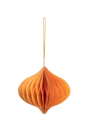 Eco-Friendly Orange Paper Pendant Light