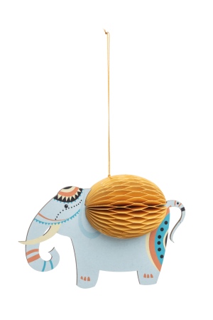 Eco-Friendly Elephant Paper Pendant for Decor