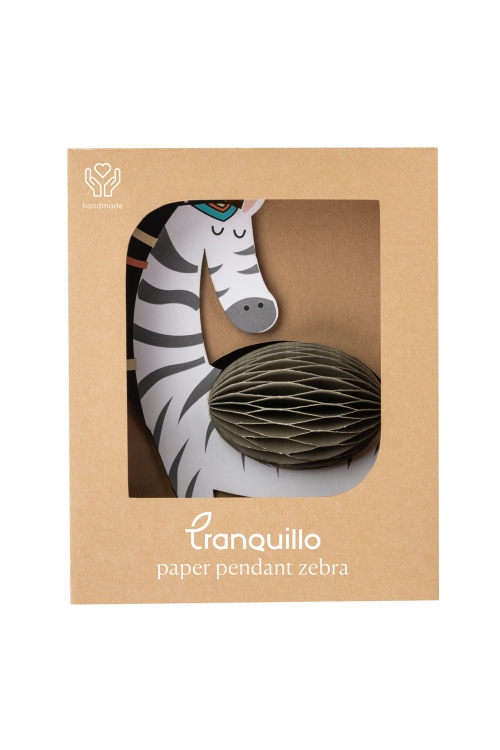 Pendentif ZEBRA en papier ludique et écoresponsable