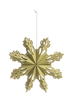 Eco-Friendly Snowflake Paper Pendant GREEN STAR