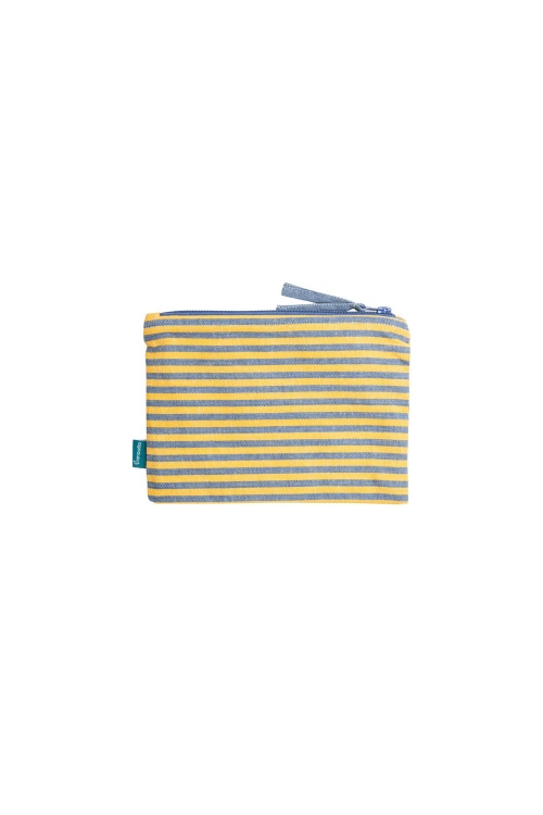 Striped Cosmetic Bag in Organic Cotton for Travel