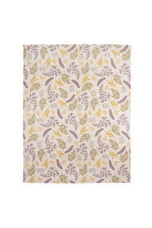 Floral Tablecloth 170 cm, Organic Cotton, Eco-Friendly