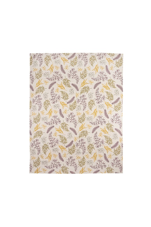 Floral Tablecloth 170 cm, Organic Cotton, Eco-Friendly