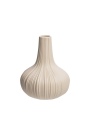 Vintage Stoneware Vase in Cream for Elegant Decor