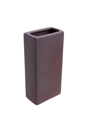 Modern Burgundy Stoneware Vase for Sophisticated Decor