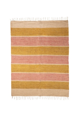 Tapis en jute et coton certifié GoodWeave® élégant