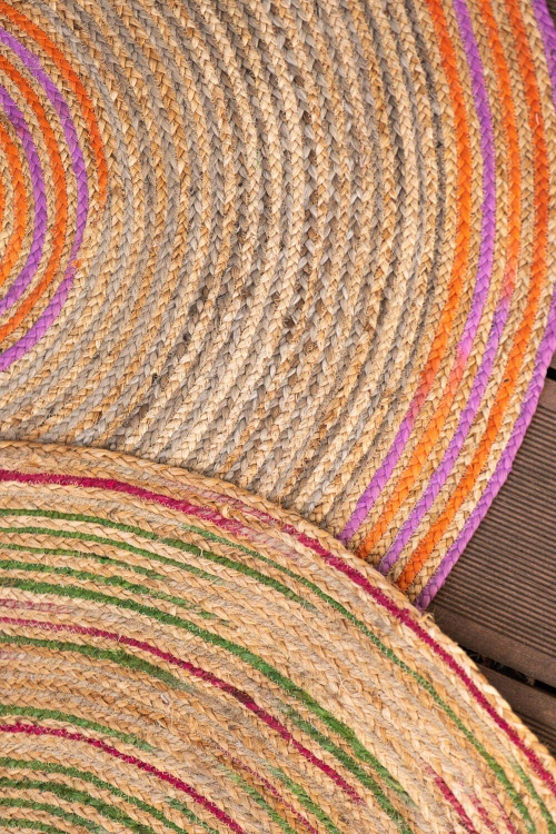 Boho Chic Jute-teppe for bærekraftig eleganse