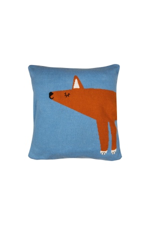 Coussin FOXY en coton bio certifié GOTS ludique