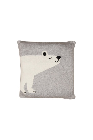 Polar Bear Cushion Cover - Organic Cotton Decor