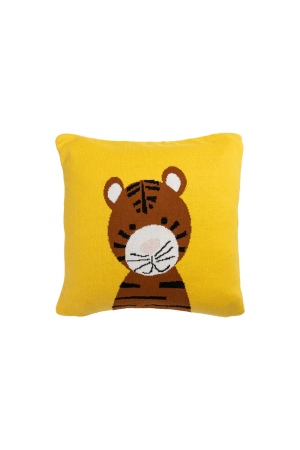 Tiger Motif Cushion Cover in Organic Cotton